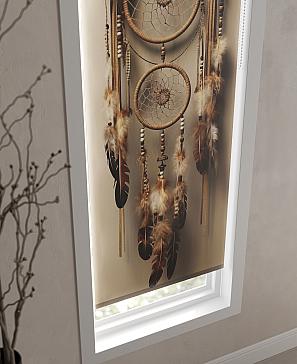 Рулонная штора «Шенволс - ширина 52 см»