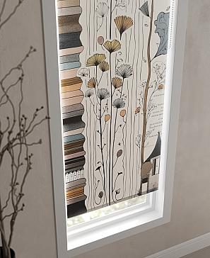 Рулонная штора «Ритенирис - ширина 52 см»