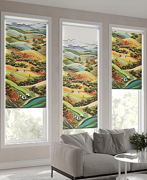 Рулонная штора «Риневиорс - ширина 62см»