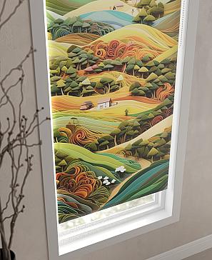 Рулонная штора «Риневиорс - ширина 62см»