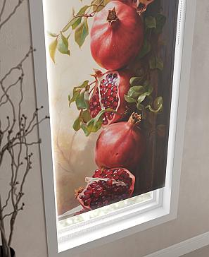 Рулонная штора «Гринатвис - ширина 62см»