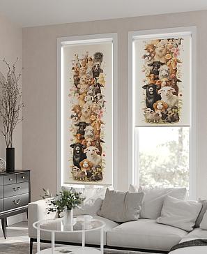 Рулонная штора  «Анимаис - ширина 62 см»
