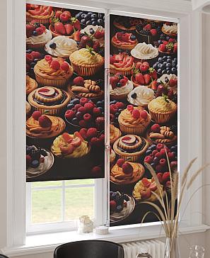 Рулонная штора  «Тортинэ - ширина 62 см»