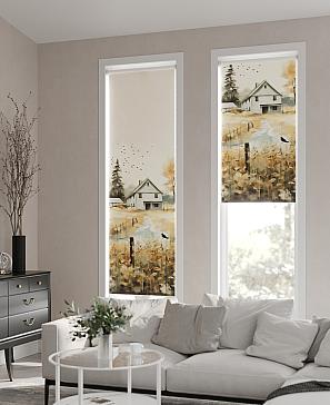 Рулонная штора  «Анимаис - 2 - ширина 52 см»