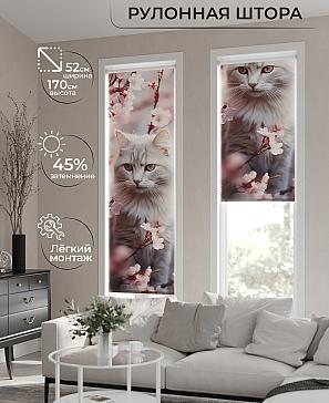 Рулонная штора «Анимаис - 27 - ширина 52 см» | фото
