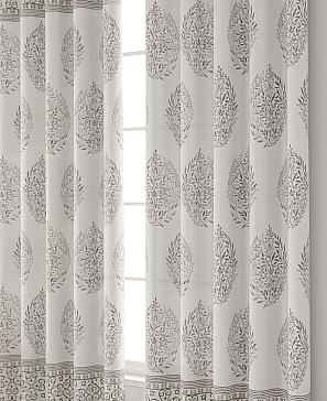 Комплект штор «Пейпа» серого цвета