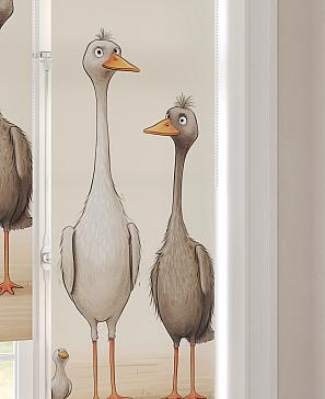 Рулонная штора  «Анимаис - 244 - ширина 52 см»