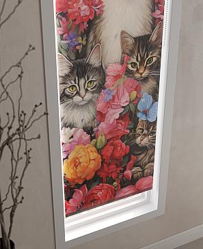 Рулонная штора  «Анимаис - 307- ширина 52 см»