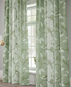 Комплект штор «Авалос (зеленый)»