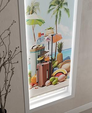 Рулонная штора  «Анимаис - 376- ширина 52 см»