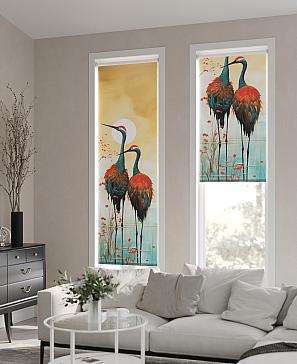 Рулонная штора  «Анимаис - 387- ширина 52 см»