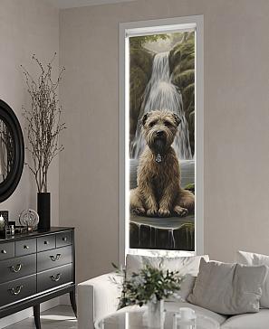 Рулонная штора  «Анимаис - 396- ширина 52 см»