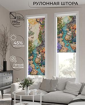 Рулонная штора «Анимаис-487 - ширина 52 см.» | фото