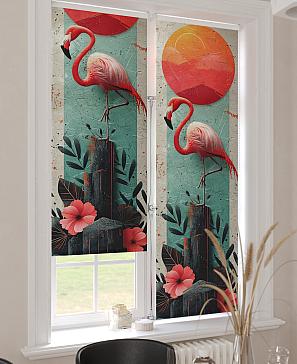 Рулонные <br>шторы «Анимаис-517 - ширина 52 см.»