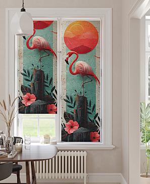 Рулонные <br>шторы «Анимаис-517 - ширина 52 см.»