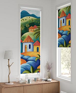 Рулонные <br>шторы «Флорко-683 - ширина 57 см, длина 170 см.»