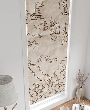 Рулонные <br>шторы «Флорко-755 - ширина 57 см, длина 170 см.»