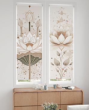 Рулонная штора «Флорко-623 - ширина 57 см, длина 170 см.» | фото 2