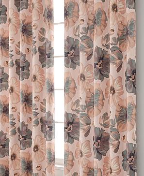Комплект штор «Флораида» розового цвета