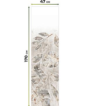 Рулонная штора. Монстера. ширина 47см.