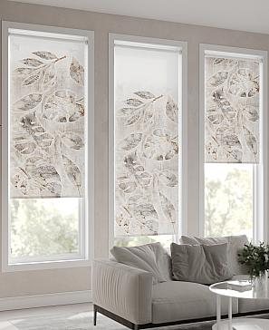 Рулонная штора. Монстера. ширина 57см.