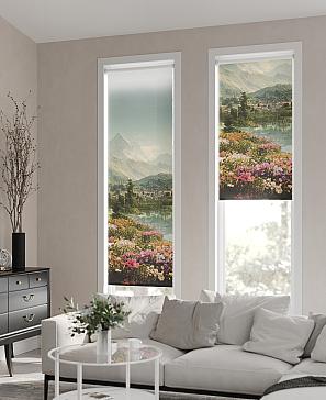 Рулонная штора. Луг. ширина 47см.