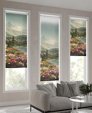 Рулонная штора. Луг. ширина 47см.