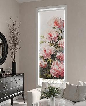 Рулонная штора «Пионы. ширина 68см.» | фото 2