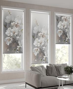 Рулонная штора.Череза. ширина 68см.