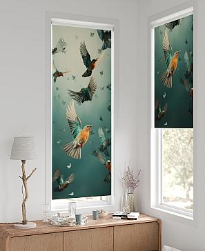 Рулонная штора  «Лунмикс - 13 - ширина 57 см»