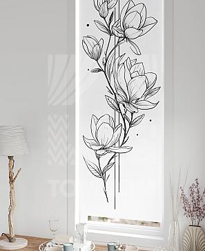 Рулонные шторы «Флорко - 107 - ширина 57 см»