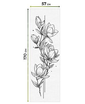 Рулонные шторы «Флорко - 107 - ширина 57 см»