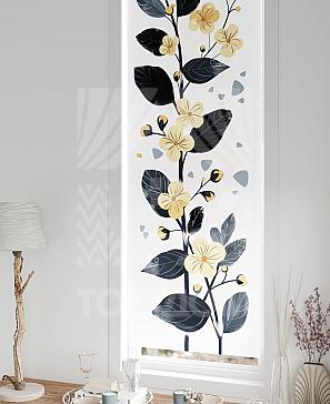 Рулонные шторы «Флорко - 108 - ширина 57 см»