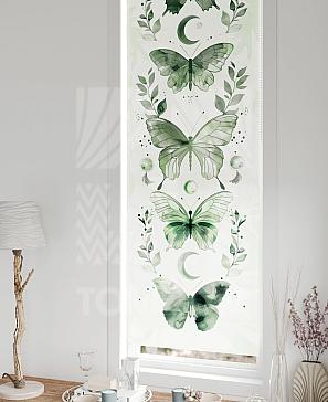 Рулонные шторы «Флорко - 112 - ширина 57 см»