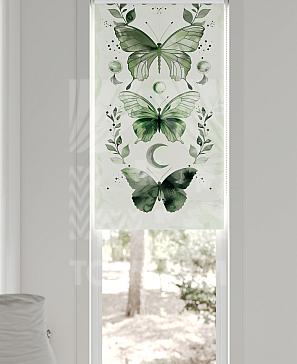 Рулонные шторы «Флорко - 112 - ширина 57 см»