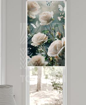 Рулонные шторы «Флорко - 114 - ширина 57 см»