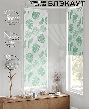 Рулонная штора «Флорко - 115 - ширина 57 см» | фото