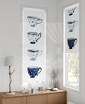 Рулонная штора «Флорко - 122 - ширина 57 см» | фото 2