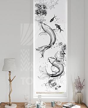 Рулонная штора «Флорко - 132 - ширина 57 см» | фото 3