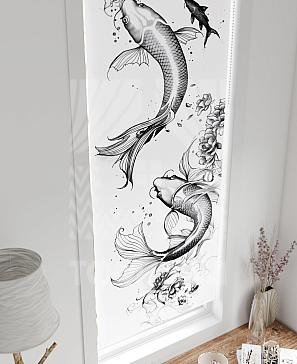 Рулонные шторы «Флорко - 132 - ширина 57 см»