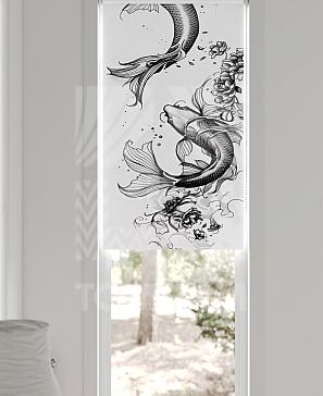 Рулонные шторы «Флорко - 132 - ширина 57 см»