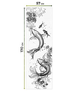 Рулонные шторы «Флорко - 132 - ширина 57 см»
