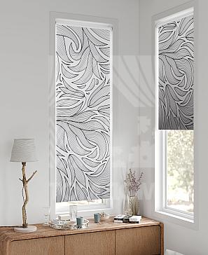 Рулонная штора «Флорко - 135 - ширина 57 см» | фото 2