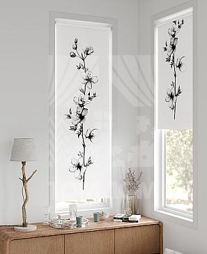 Рулонная штора «Флорко - 137 - ширина 57 см» | фото 2