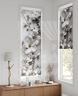 Рулонная штора «Флорко - 142 - ширина 57 см» | фото 2