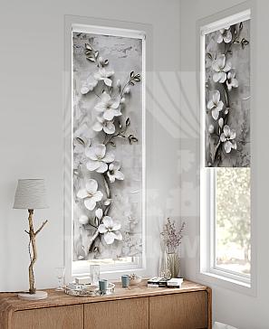 Рулонная штора «Флорко - 144 - ширина 57 см» | фото 2