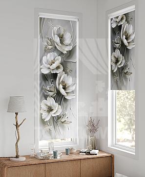 Рулонная штора «Флорко - 145 - ширина 57 см» | фото 2