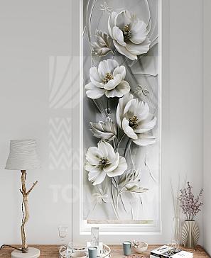 Рулонная штора «Флорко - 145 - ширина 57 см» | фото 3