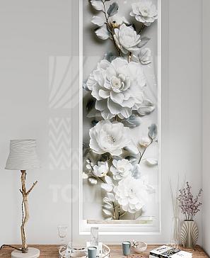 Рулонная штора «Флорко - 146 - ширина 57 см» | фото 3