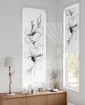 Рулонная штора «Флорко - 151 - ширина 57 см» | фото 2